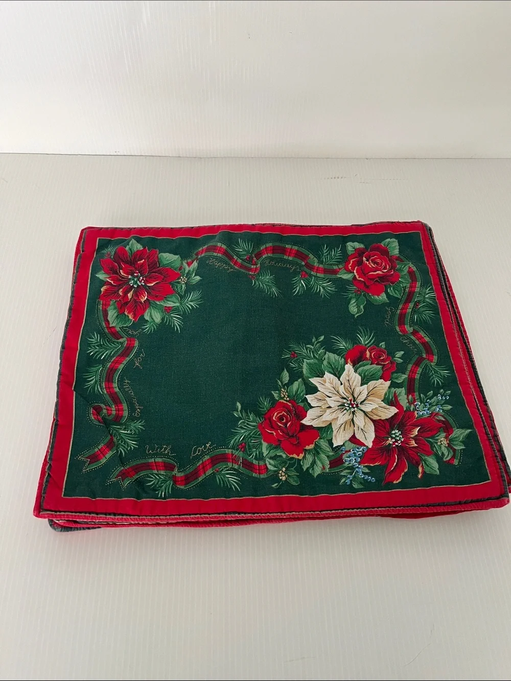 Vintage Reversible Christmas Table Placemats